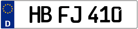 Trailer License Plate